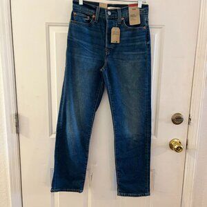 Levi's Woman's Button-Fly Wedgie Straight High-Rise Jeans Sz 27X28
